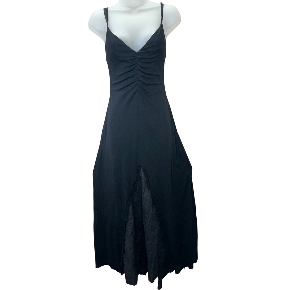 Nemo Abito Lace Up Back Dress Made‎ in Italy Gothic Shredded Slit MOD Whimsical
